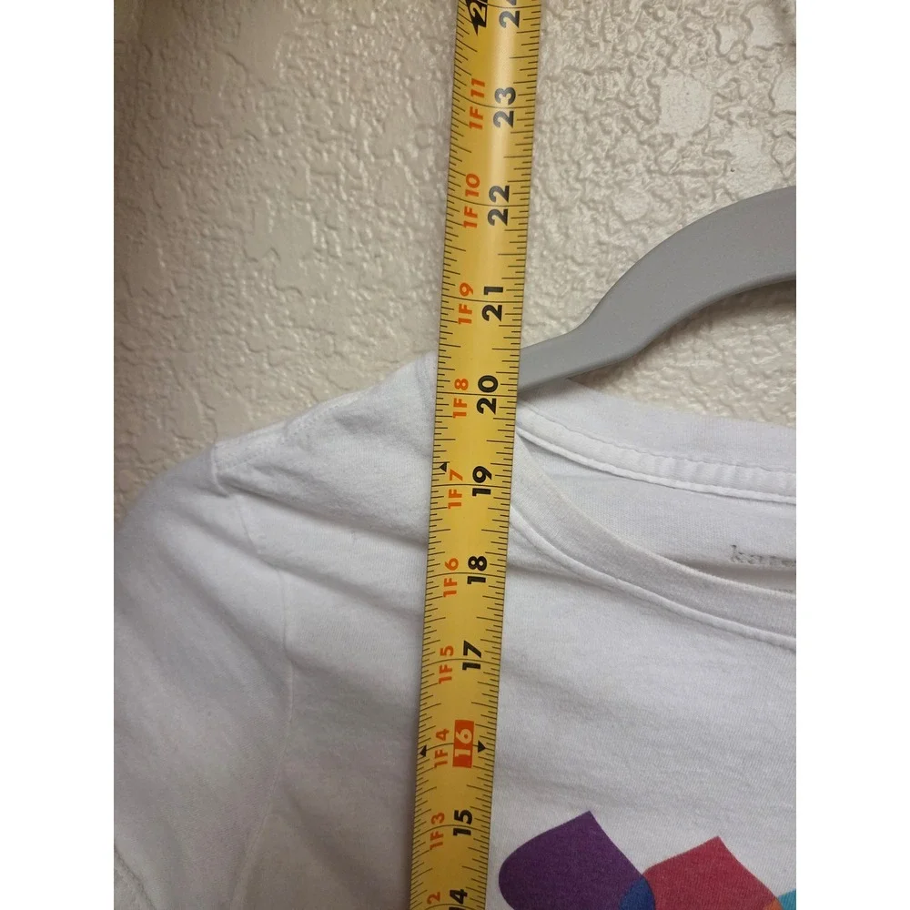 Kate‎ Spade New York White Colorful Spade Logo Short Sleeve Tee T-Shirt